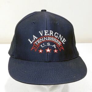 Vintage La Vergne Tennessee USA Hat Cap Adjustable Navy Blue
